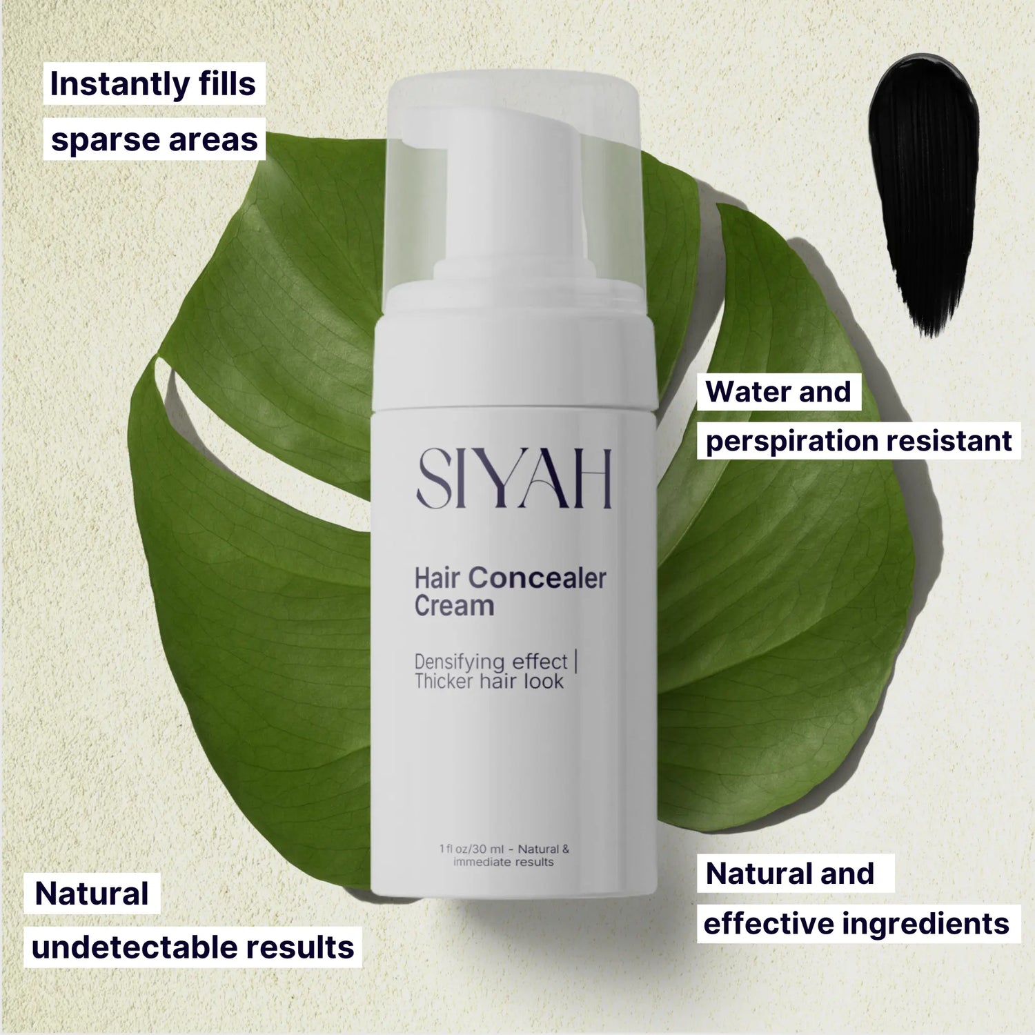 Siyah® Hair Concealer Cream – Instant density effect